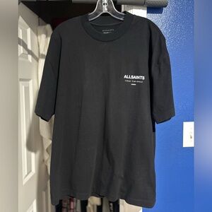All Saints Men's Black Graphic Tee